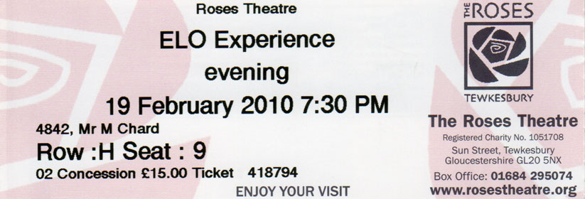 ELO EXPERIENCE Ticket